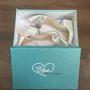 Blue by Betsey Johnson block heels